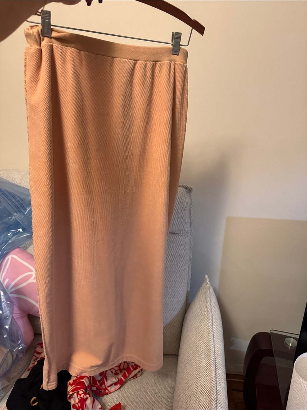 Sonia Rykiel Paris Peach Maxi Skirt